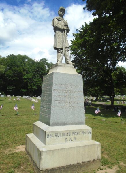 COL. HULINGS GAR. POST 176 CIVIL WAR MEMORIAL