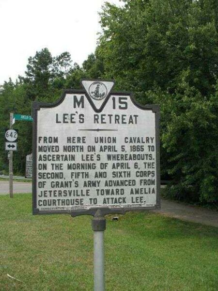 LEE’S RETREAT WAR MEMORIAL MARKER V