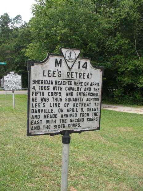 LEE’S RETREAT WAR MEMORIAL MARKER IV