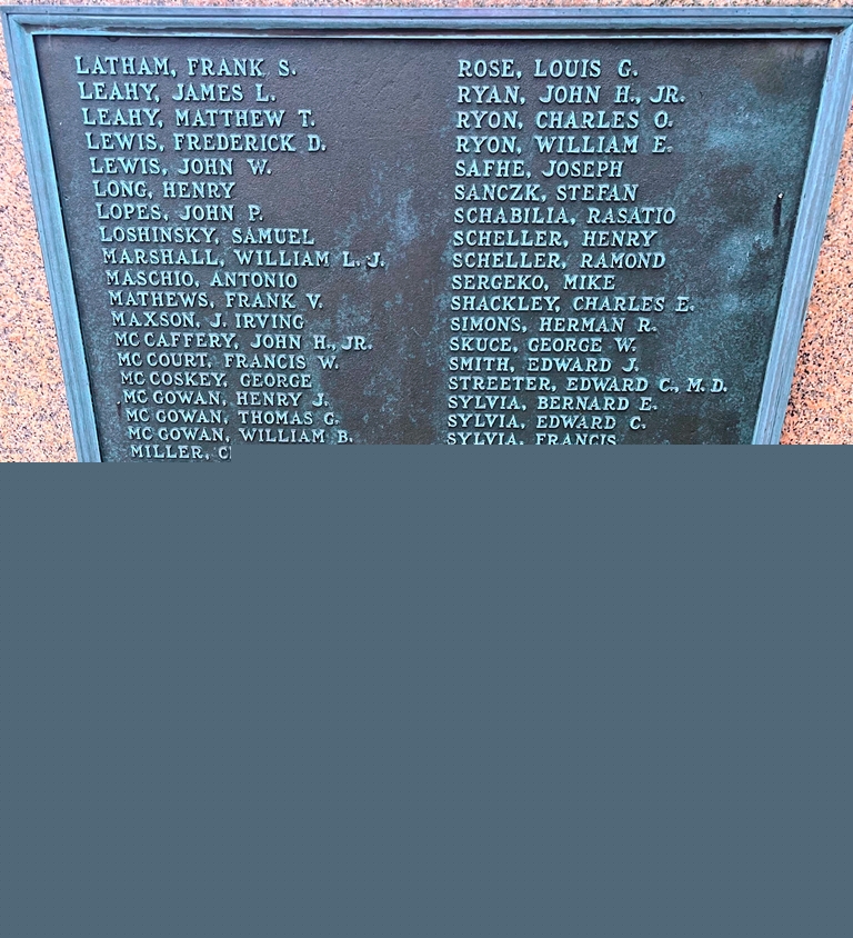 AMERICAN LEGION POST 58 WORLD WAR I MEMORIAL PLAQUE C