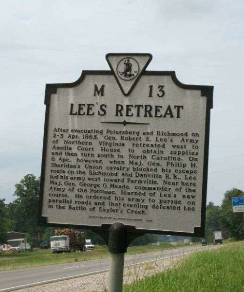 LEE’S RETREAT WAR MEMORIAL MARKER III