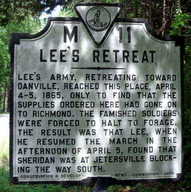 LEE’S RETREAT WAR MEMORIAL MARKER I