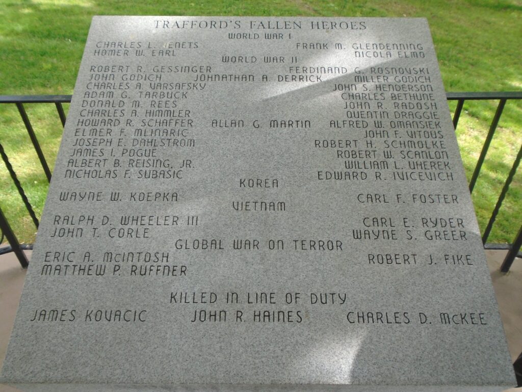 TRAFFORD’S FALLEN HEROES MEMORIAL