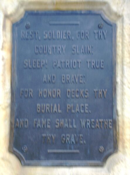 ALLEGHENY COUNTY SUPREME SACRIFICE CIVIL WAR MEMORIAL PLAQUE B