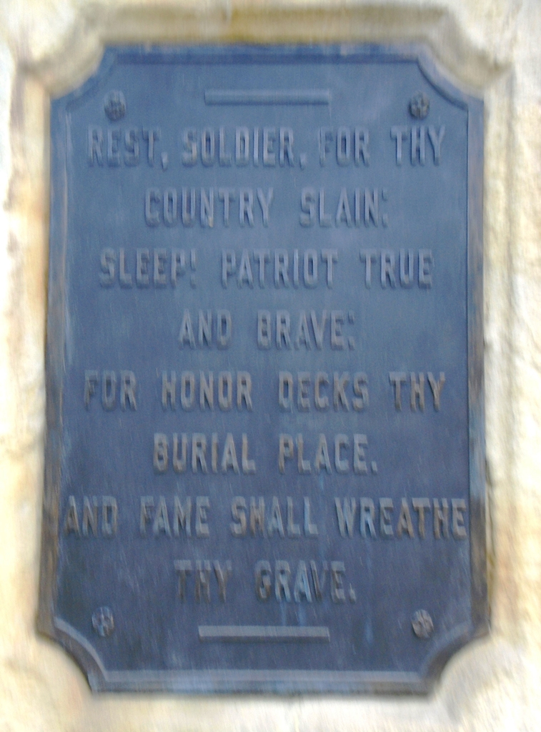 ALLEGHENY COUNTY SUPREME SACRIFICE CIVIL WAR MEMORIAL PLAQUE B