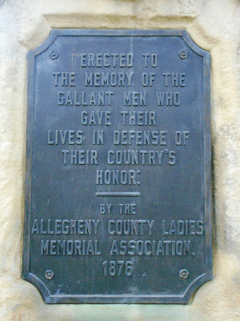 ALLEGHENY COUNTY SUPREME SACRIFICE CIVIL WAR MEMORIAL PLAQUE A