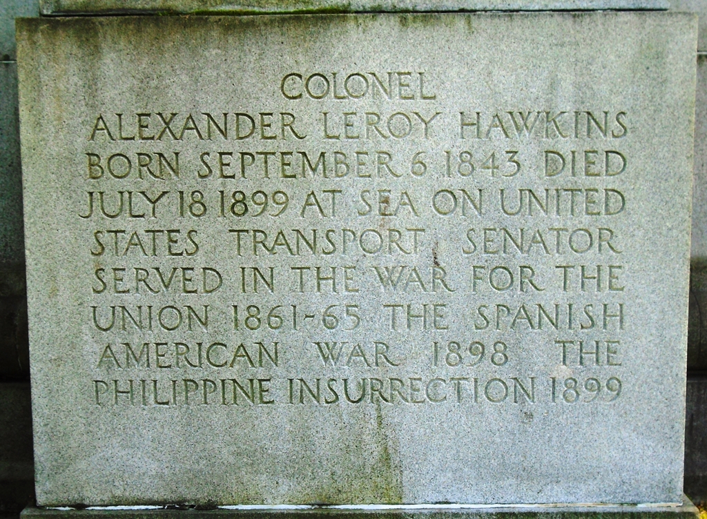 COLONEL ALEXANDER LEROY HAWKINS WAR MEMORIAL STONE