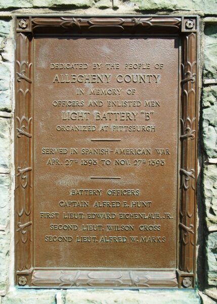 LIGHT BATTERY “B” WAR MEMORIAL PLAQUE