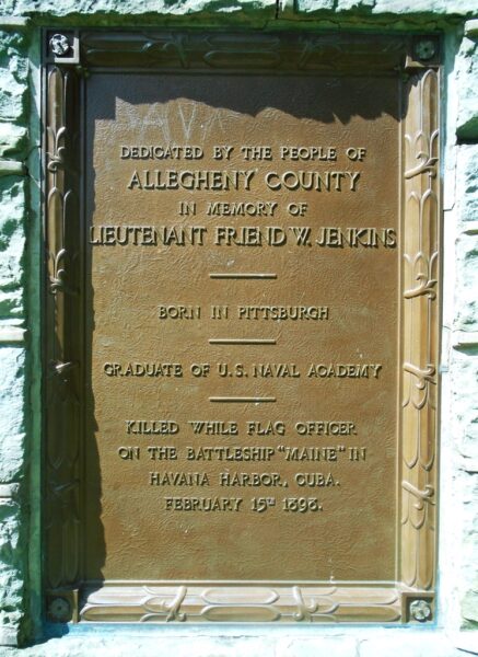 LIEUTENANT FRIEND W. JENKINS WAR MEMORIAL PLAQUE