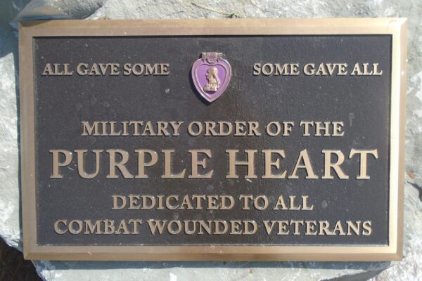 SOUTH PARK MILITARY ORDER OF THE PURPLE HEART MEMORIAL PLAQUE