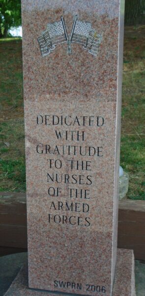 SWPRN ARMED FORCES NURSES MEMORIAL CLOSE-UP