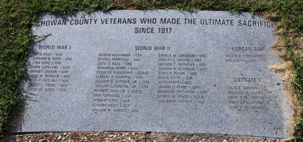 CHOWAN COUNTY ULTIMATE SACRIFICE MEMORIAL