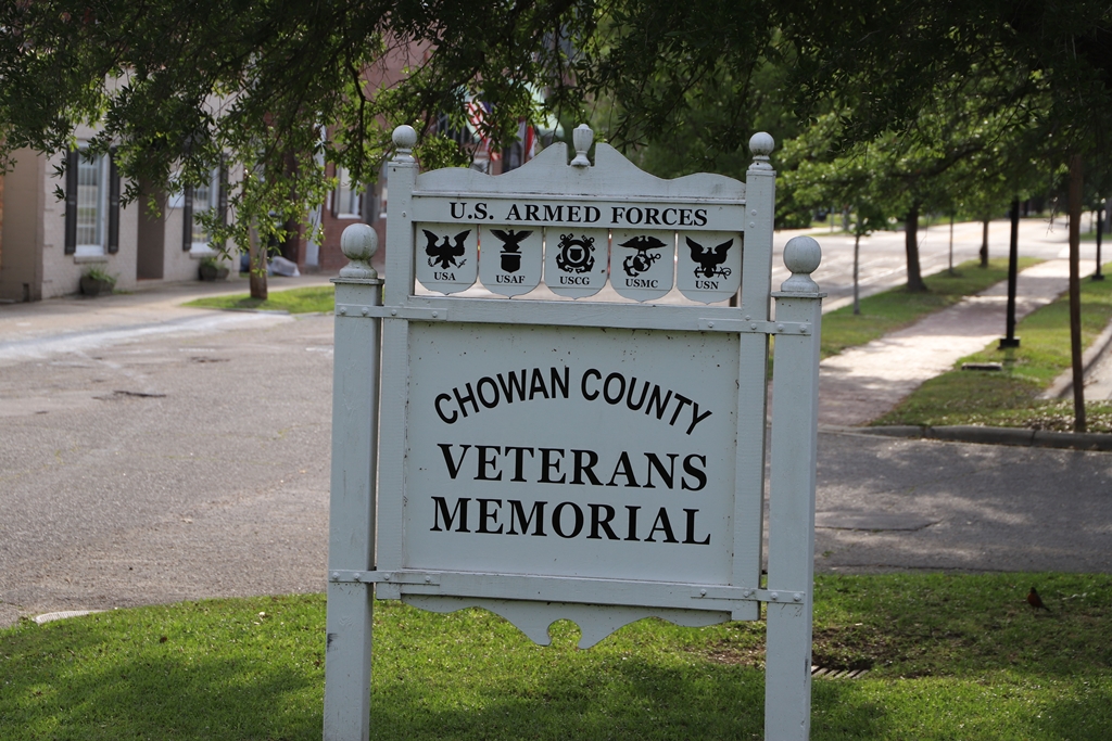 CHOWAN COUNTY VETERANS MEMORIAL MARKER