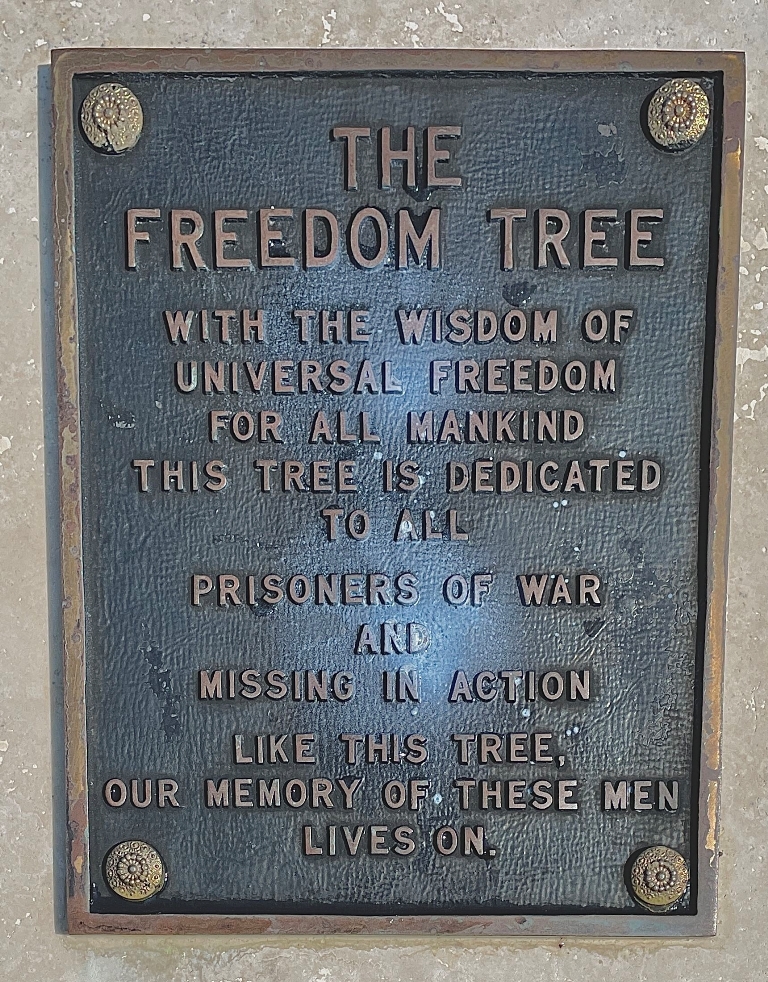 THE FREEDOM TREE WAR MEMORIAL PLAQUE KEY WEST