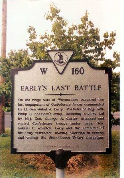 EARLY’S LAST BATTLE MEMORIAL MARKER