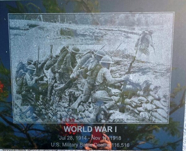 BAYVIEW PARK WORLD WAR I MEMORIAL PLAQUE