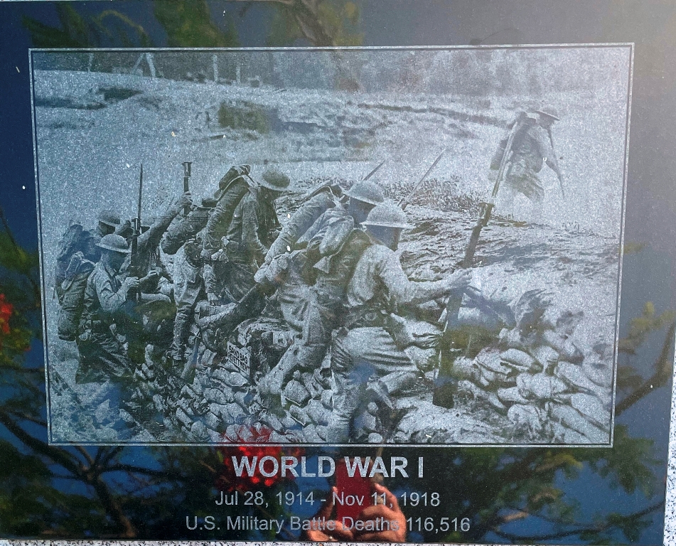 BAYVIEW PARK WORLD WAR I MEMORIAL PLAQUE