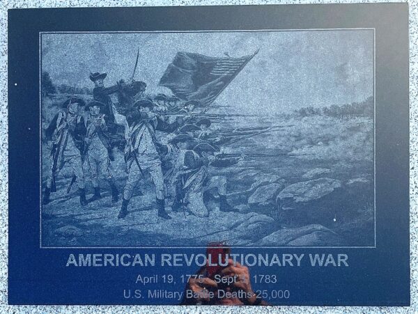 BAYVIEW PARK AMERICAN REVOLUTIONARY WAR MEMORIAL PLAQUE