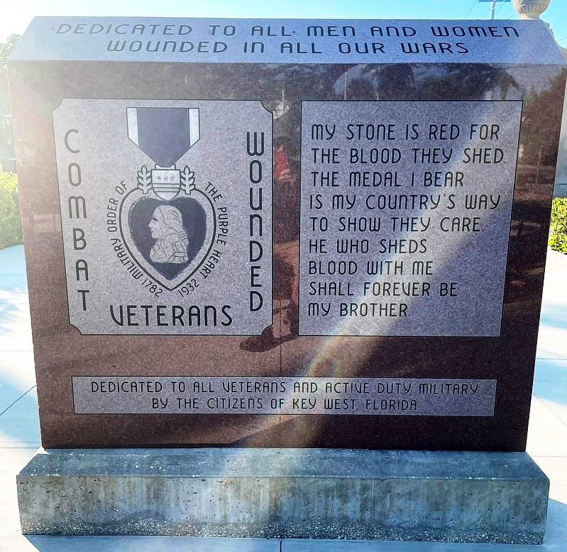KEY WEST COMBAT WOUNDED VETERANS WAR MEMORIAL