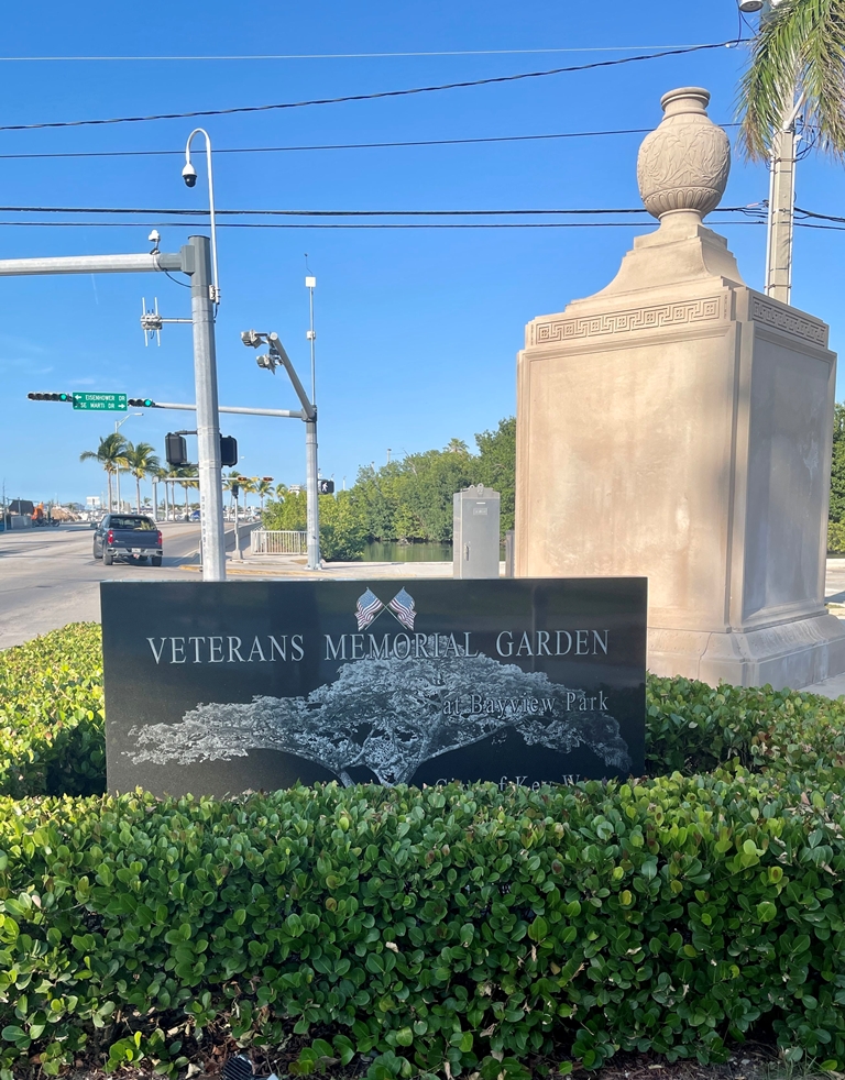 VETERANS MEMORIAL GARDEN ENTRANCE STONE