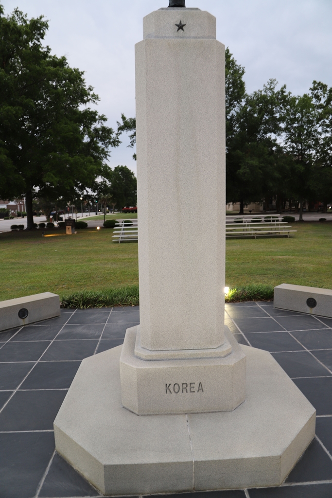 DILLON COUNTY VETERANS MEMORIAL SIDE B