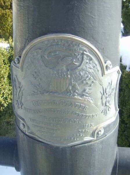 UNITED STATES NATIONAL MILITARY CEMETERY-STAUNTON MEMORIAL PLAQUE