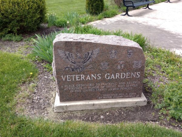 VETERANS GARDENS MEMORIAL STONE