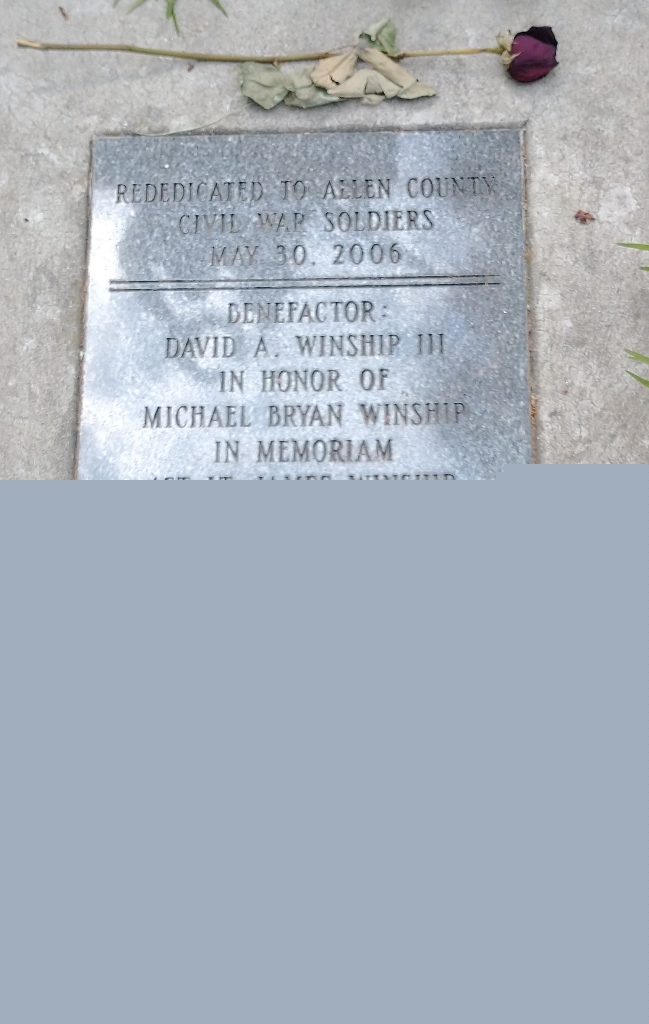 ALLEN COUNTY CIVIL WAR MEMORIAL STONE B