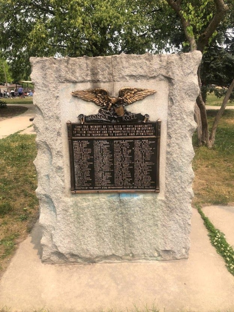CARROLL PARK VETERANS HONOR ROLL MEMORIAL