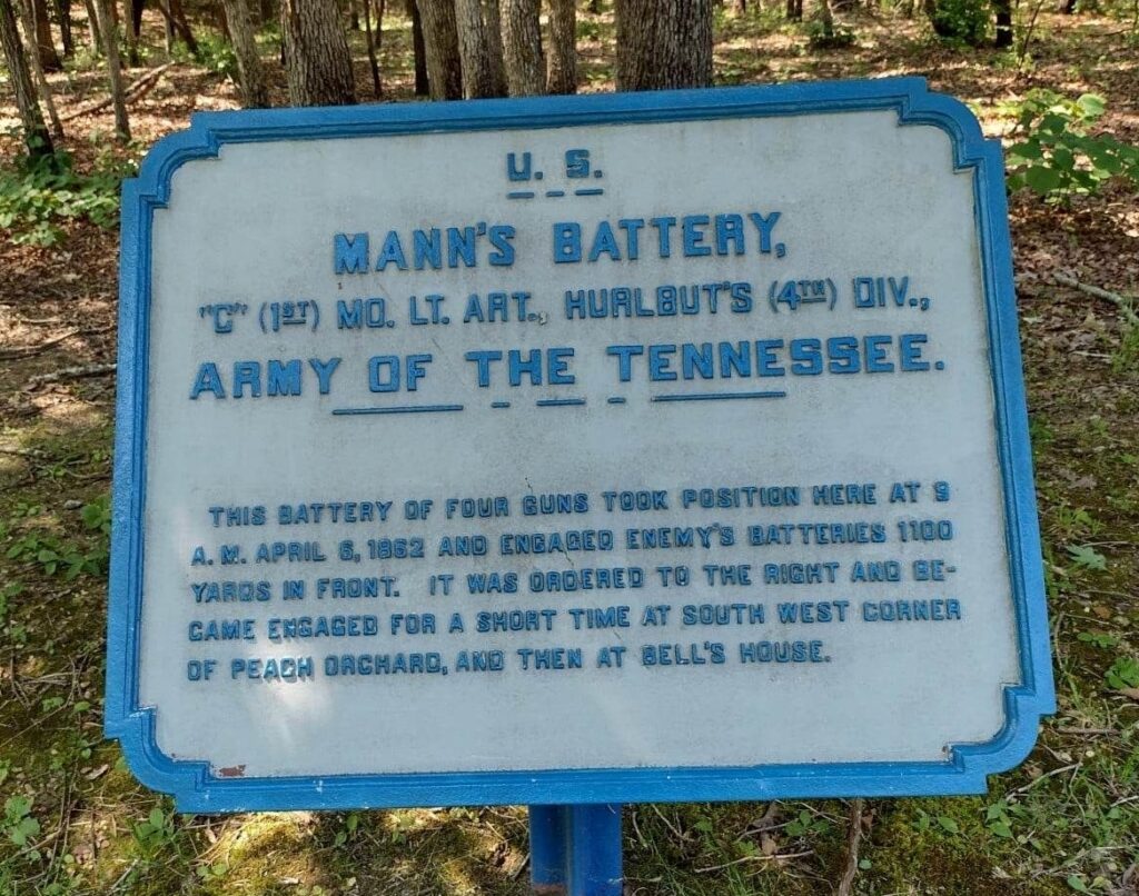 U.S. MANN’S BATTERY “C” (1ST) MO. WAR MEMORIAL PLAQUE