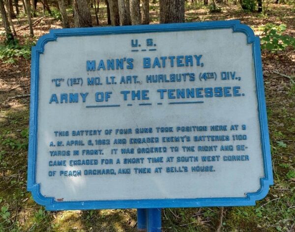 U.S. MANN’S BATTERY “C” (1ST) MO. WAR MEMORIAL PLAQUE