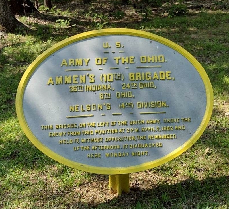 U.S. ARMY OF THE OHIO AMMEN’S (10TH) BRIGADE, MEMORIAL WAR PLAQUE