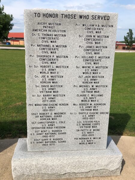 PEA RIDGE WAR VETERANS MEMORIAL STONE I