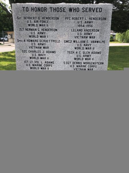 PEA RIDGE WAR VETERANS MEMORIAL STONE E