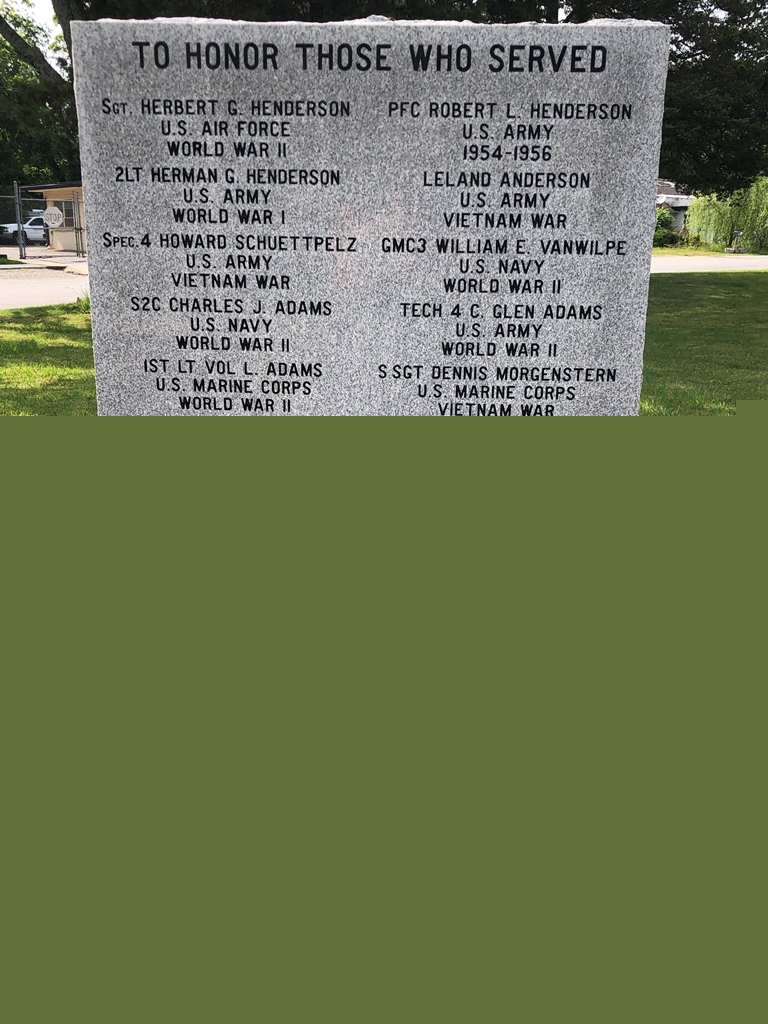 PEA RIDGE WAR VETERANS MEMORIAL STONE E