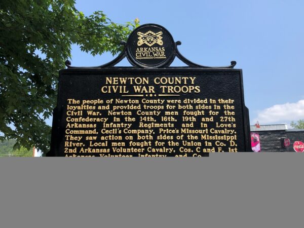 CIVIL WAR IN NEWTON COUNTY MEMORIAL MARKER BACK