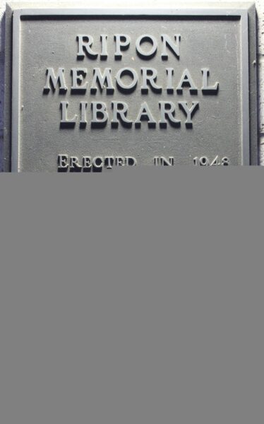 RIPON MEMORIAL LIBRARY PLAQUE B