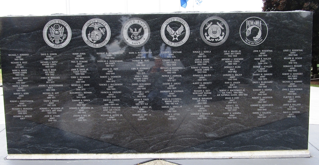 TOWN OF CLARENCE VETERANS MEMORIAL WALL A