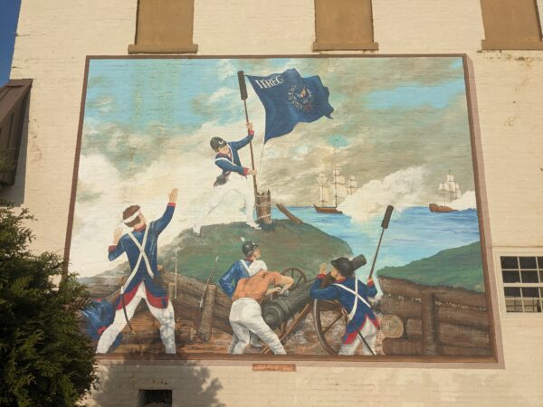 REVOLUTIONARY WAR HERO SERGEANT WILLIAM JASPER MEMORIAL MURAL