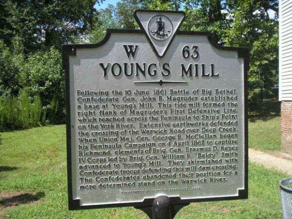 YOUNG’S MILL MEMORIAL MARKER