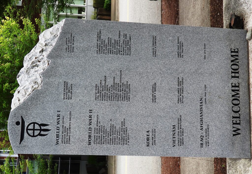 SNOQUALMIE WAR VETERANS MEMORIAL