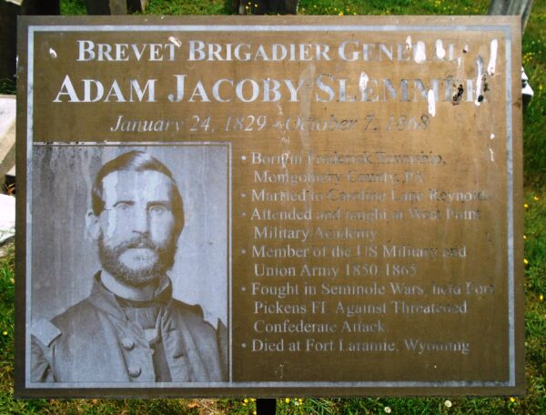 ADAM JACOBY SLEMMER WAR MEMORIAL PLAQUE