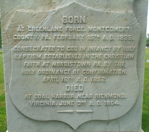 COLONEL EDWIN SCHALL WAR MEMORIAL SIDE B