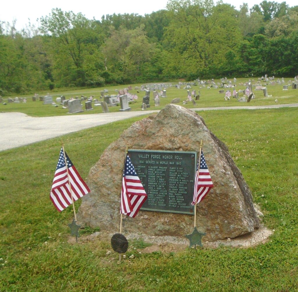 VALLEY FORGE HONOR ROLL WORLD WAR MEMORIAL
