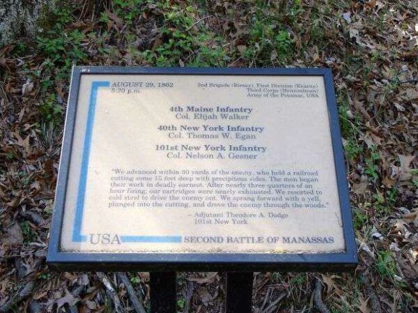4TH MAINE, 40TH NEW YORK AND 101ST NEW YORK INFANTRY MEMORIAL PLAQUE