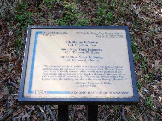 4TH MAINE, 40TH NEW YORK AND 101ST NEW YORK INFANTRY MEMORIAL PLAQUE