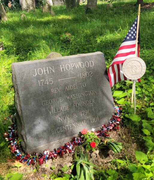 JOHN HOPWOOD REVOLUTIONARY SOLDIER WAR MEMORIAL CEMETERY STONE
