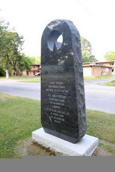 MARION COUNTY IRAG AND AFGHANISTAN WAR MEMORIAL BACK