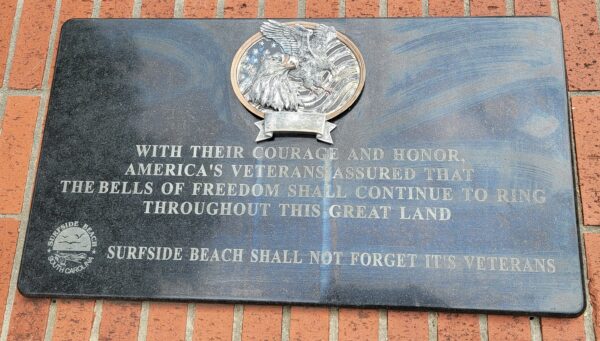 SURFSIDE BEACH VETERANS MEMORIAL TABLET