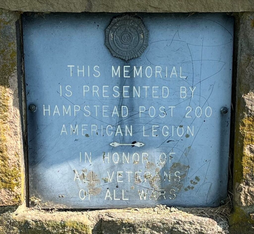 AMERICAN LEGION POST 200 ALL WARS VETERANS MEMORIAL FLAGPOLE STONE